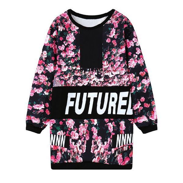 autumn and winter new style harajuku wind rose printed polyester pullover hoody loose women's wy0757, Black
autumn and winter new style harajuku wind rose printed polyester pullover hoody loose women's wy0757, Black