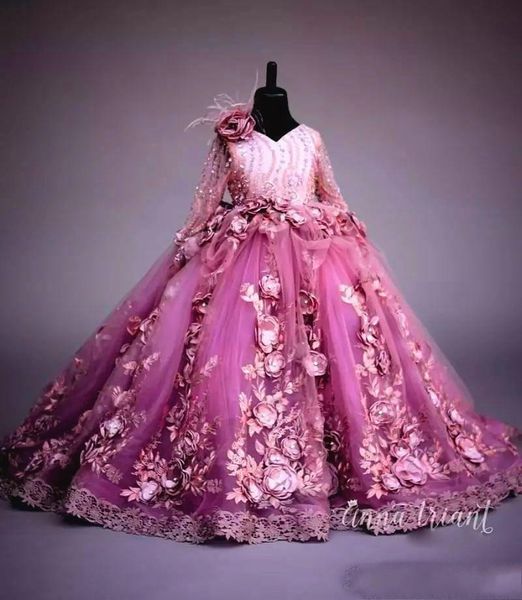 luxury beaded flower girl dresses long sleeve handmade flowers girls pageant gowns gorgeous lace applique puffy tulle prom dresses, White;blue
luxury beaded flower girl dresses long sleeve handmade flowers girls pageant gowns gorgeous lace applique puffy tulle prom dresses, White;blue