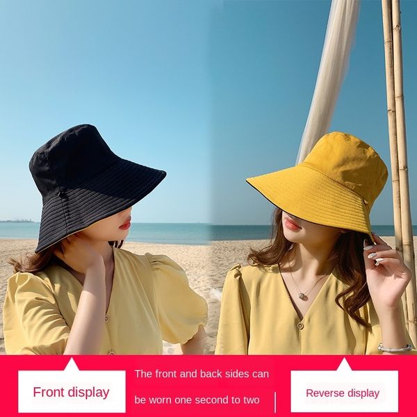 double-sided solid color travel fisherman sunscreen hat cap fisherman cap female summer leisure all-match sunscreen hat, Blue;gray
double-sided solid color travel fisherman sunscreen hat cap fisherman cap female summer leisure all-match sunscreen hat, Blue;gray