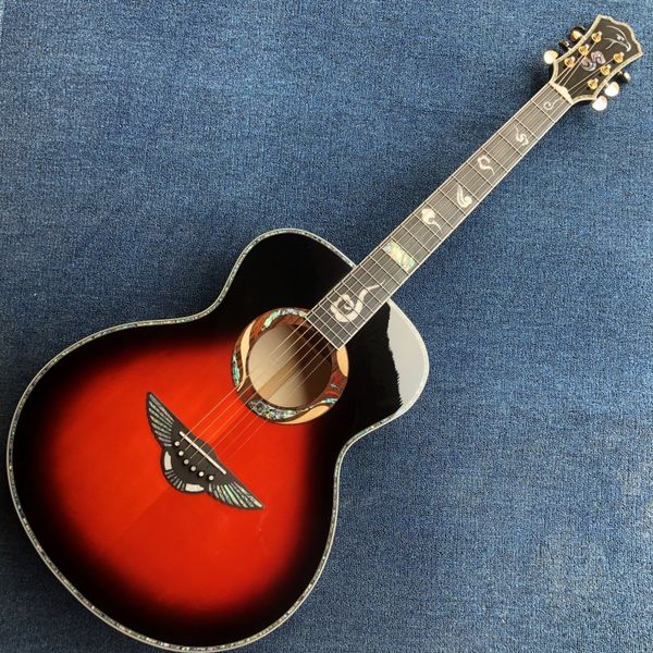 hand-made eagle acoustic guitar, super beautiful, tiger stripes all single. pearl abalone inlay. freight free
hand-made eagle acoustic guitar, super beautiful, tiger stripes all single. pearl abalone inlay. freight free