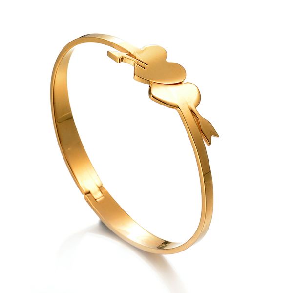 elsemode cupid arrow double heart bracelet noeud armband gold colour bracelets & bangles for women lover gift pulseir, Black
elsemode cupid arrow double heart bracelet noeud armband gold colour bracelets & bangles for women lover gift pulseir, Black