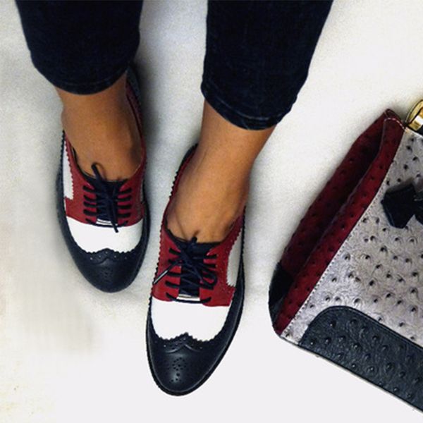 women flats oxford shoes woman genuine leather sneakers ladies brogues vintage casual lovers shoes oxfords shoes for women, Black
women flats oxford shoes woman genuine leather sneakers ladies brogues vintage casual lovers shoes oxfords shoes for women, Black