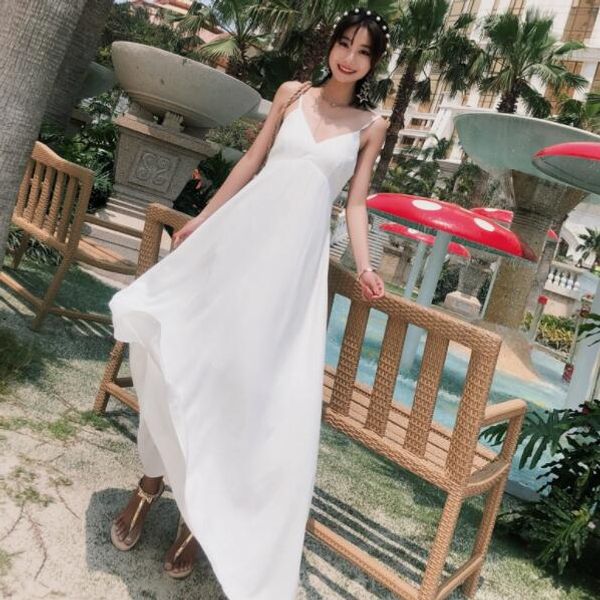 2020 summer women's beach dresses bohemian v-collar sling print sweet chiffon sleeveless high waist dv670, Black;gray
2020 summer women's beach dresses bohemian v-collar sling print sweet chiffon sleeveless high waist dv670, Black;gray