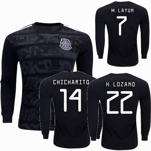 2019 2020 mexico long sleeve soccer jerseys 19 20 h.lozano o.peralta h.herrera chicharito raul m.layun r.marquez football full shirts s-3xl, Black;yellow
2019 2020 mexico long sleeve soccer jerseys 19 20 h.lozano o.peralta h.herrera chicharito raul m.layun r.marquez football full shirts s-3xl, Black;yellow