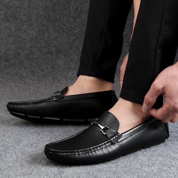 man casual footwear comfortable mens leather penny loafers slip on boat shoes black dress fashion driving casual flats for men
man casual footwear comfortable mens leather penny loafers slip on boat shoes black dress fashion driving casual flats for men