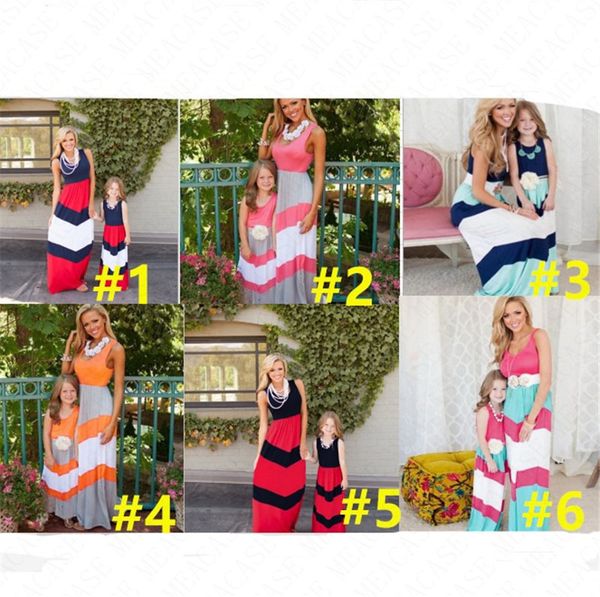 summer dress vest sleeveless dresses mother daughter outfit parent-child dress color striped patchwork maxi dresses long skirt d61703, Blue
summer dress vest sleeveless dresses mother daughter outfit parent-child dress color striped patchwork maxi dresses long skirt d61703, Blue