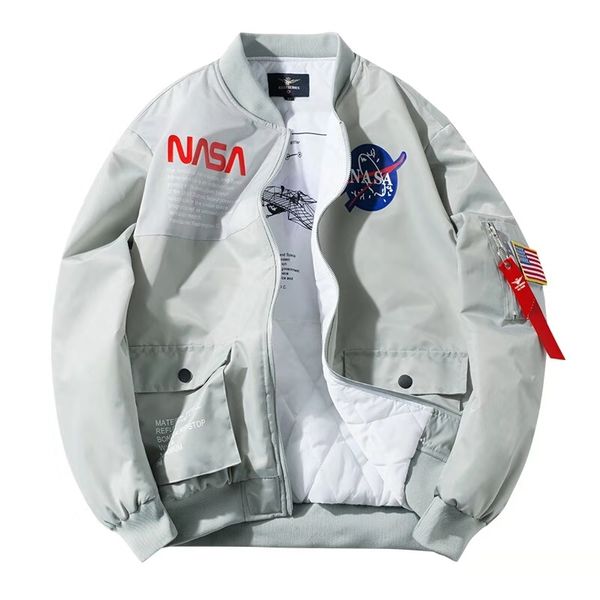 mens designer winter thick jackets nasa ma1 pilot bomber jacket luxury black dark blue gray baseball jacket plus size streetwear coat s-4xl, Black;brown
mens designer winter thick jackets nasa ma1 pilot bomber jacket luxury black dark blue gray baseball jacket plus size streetwear coat s-4xl, Black;brown