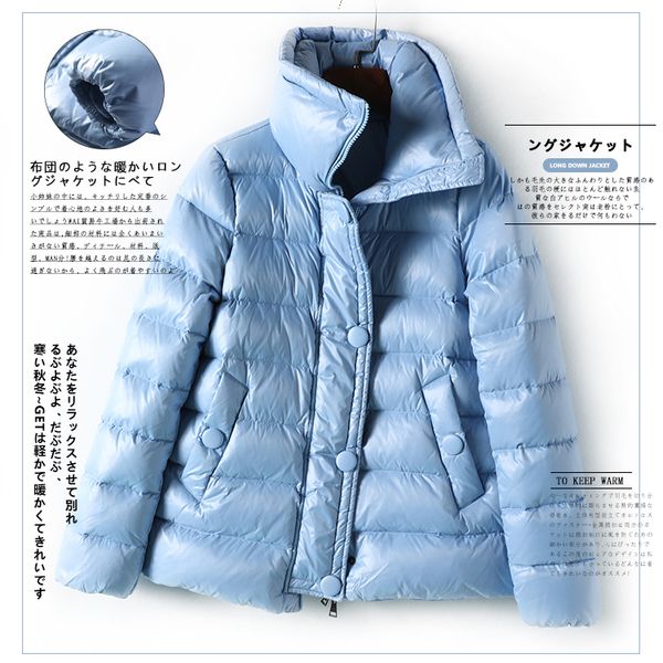 jacket women 2019 new winter lapel straight contracted supple warm agile short down jacket pure color long sleeve, Black
jacket women 2019 new winter lapel straight contracted supple warm agile short down jacket pure color long sleeve, Black
