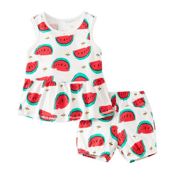 little maven new summer children watermelon printed sleeveless vest o-neck cotton knitted girls 1-6yrs casual short tshirt sets, White
little maven new summer children watermelon printed sleeveless vest o-neck cotton knitted girls 1-6yrs casual short tshirt sets, White