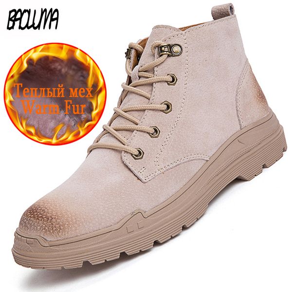 2019 new men winter boots thick plush keep warm men snow boots outdoor waterproof autumn sneakers suede man motorcycle, Black
2019 new men winter boots thick plush keep warm men snow boots outdoor waterproof autumn sneakers suede man motorcycle, Black