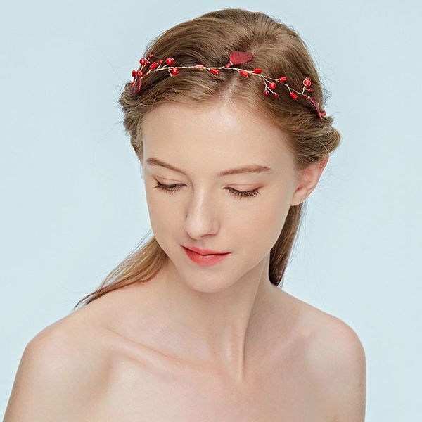 fashion red floral headband wedding hair accessories crystal women's headpiece gold color bridal hair ornaments jewelry, Golden;white
fashion red floral headband wedding hair accessories crystal women's headpiece gold color bridal hair ornaments jewelry, Golden;white