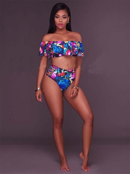 floral print womens designer bikinis sext slash neck high waist two piece swimsuits women summer swimwear, White;black
floral print womens designer bikinis sext slash neck high waist two piece swimsuits women summer swimwear, White;black