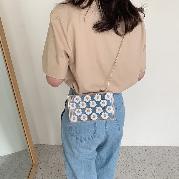 2020 new korean version of the shoulder bag women's casual fashion chain transparent messenger small bag
2020 new korean version of the shoulder bag women's casual fashion chain transparent messenger small bag