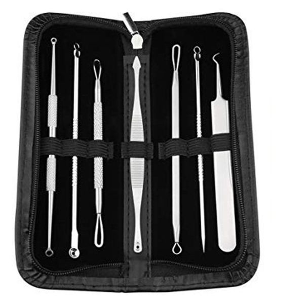 stainless steel blackhead remover tool kit facial pimple removal tools blemish extractor acne needle clip tweezer set
stainless steel blackhead remover tool kit facial pimple removal tools blemish extractor acne needle clip tweezer set