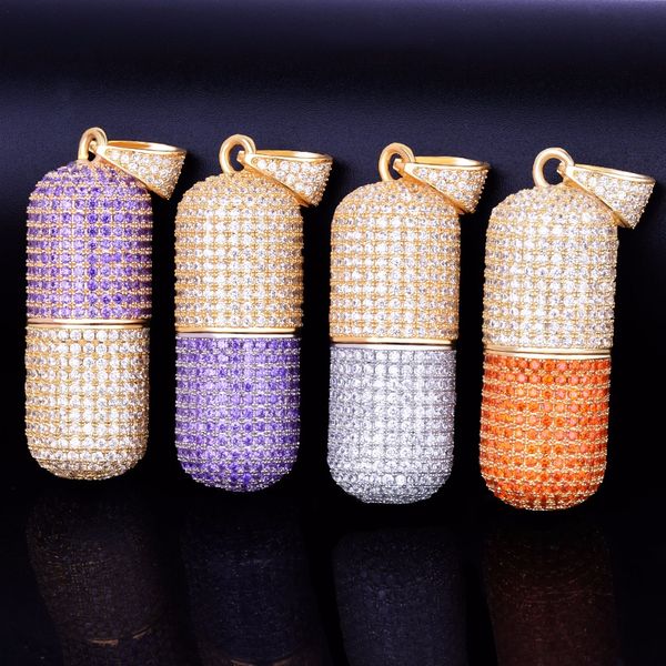 colorful pil bottle shape necklace & pendant rope chain gold color cubic zircon men's hip hop jewelry for gift openable, Silver
colorful pil bottle shape necklace & pendant rope chain gold color cubic zircon men's hip hop jewelry for gift openable, Silver