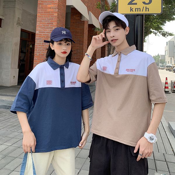 2020 summer contrast color shirts womens couple boyfriend clothes casual short sleeve shirt lover camisetas feminina, White
2020 summer contrast color shirts womens couple boyfriend clothes casual short sleeve shirt lover camisetas feminina, White