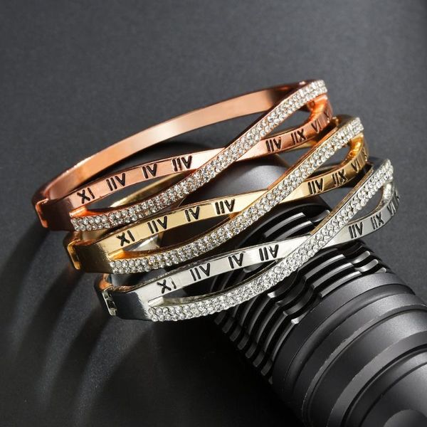 bangle 2021 women party jewelry gold silver rose color rhinestone rome digital, Black
bangle 2021 women party jewelry gold silver rose color rhinestone rome digital, Black