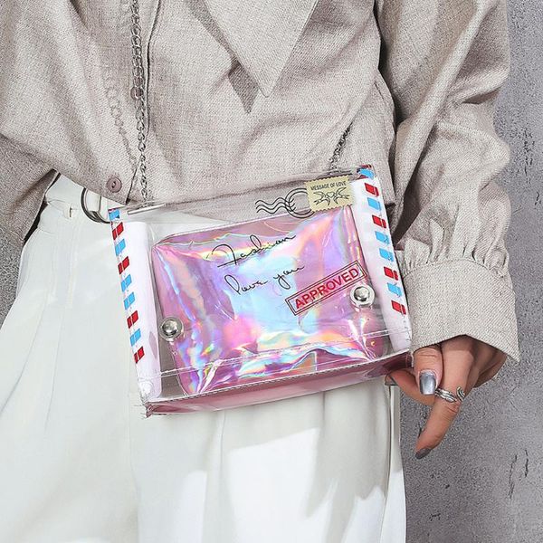women summer letter laser transparent jelly tote ladies fashion leisure beach clear shoulder bag female handbags #t2g
women summer letter laser transparent jelly tote ladies fashion leisure beach clear shoulder bag female handbags #t2g