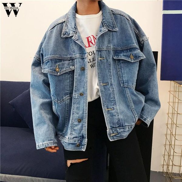women boyfriend style jeans coat autumn winter retro oversize cowboy denim loose casual jacket plus size coat 2019 new, Black;brown
women boyfriend style jeans coat autumn winter retro oversize cowboy denim loose casual jacket plus size coat 2019 new, Black;brown