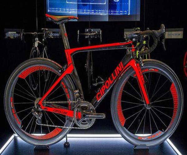 Red-black MCipollini full carbon bicycle road bike with R8000 group NK1K carbon frames 50mm carbon wheels
Red-black MCipollini full carbon bicycle road bike with R8000 group NK1K carbon frames 50mm carbon wheels