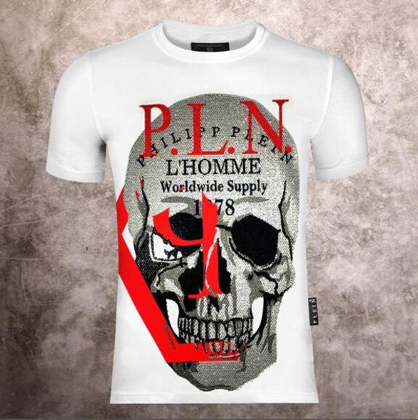 2020 spring summer brand t-shirts men's casual tees fashion crystal skull print tshirt men luxury streetwear hip hop rock p..n. shirt, Black;brown
2020 spring summer brand t-shirts men's casual tees fashion crystal skull print tshirt men luxury streetwear hip hop rock p..n. shirt, Black;brown