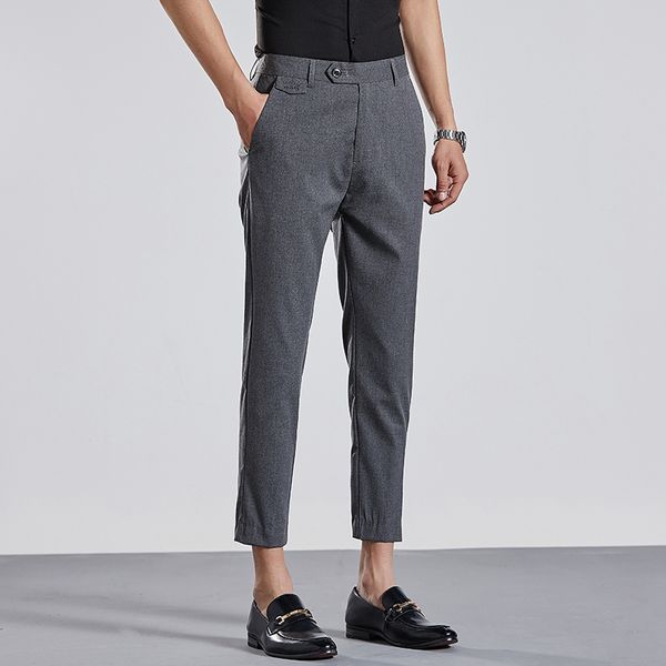 men's clothing suit trousers /male high-grade pure color slim fit business suit pants/male high-end leisure thin leg pants, White;black
men's clothing suit trousers /male high-grade pure color slim fit business suit pants/male high-end leisure thin leg pants, White;black