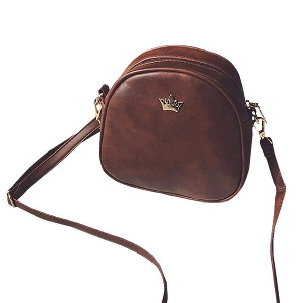 fashion women messenger bags pu leather shoulder bag mini bag crown evening (dark brown
fashion women messenger bags pu leather shoulder bag mini bag crown evening (dark brown