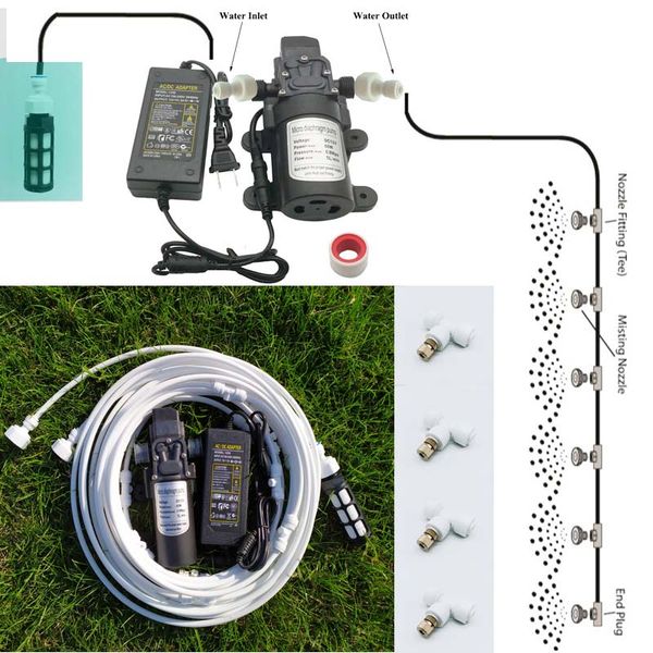 white 6-18 meters garden electric pump misting spray system nebulizer for flowers plant greenhouse garden irrigation
white 6-18 meters garden electric pump misting spray system nebulizer for flowers plant greenhouse garden irrigation