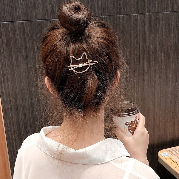hairpin japanese korean style hair accessories headdress alloy kitten bangs clip@88, Golden;white
hairpin japanese korean style hair accessories headdress alloy kitten bangs clip@88, Golden;white