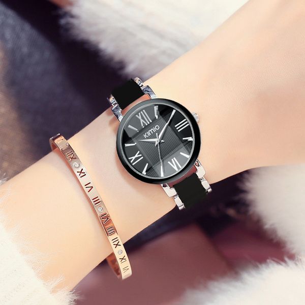 kimio brand women imitation ceramic watches bracelet quartz watch big dial wristwatches ladies stainless steel bracelet watch, Slivery;brown
kimio brand women imitation ceramic watches bracelet quartz watch big dial wristwatches ladies stainless steel bracelet watch, Slivery;brown
