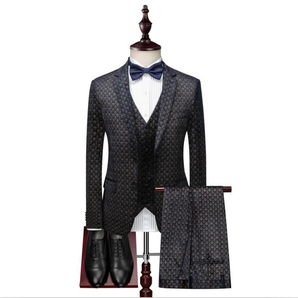 мужской костюм черный напечатан slim джентльмена мужского костюм blazer с брюками и жилетом из трех частей платья комплекта свадьбы невеста, White;black
мужской костюм черный напечатан slim джентльмена мужского костюм blazer с брюками и жилетом из трех частей платья комплекта свадьбы невеста, White;black