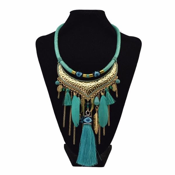 chokers bohemian ethnic thread long tassel bib necklaces african string beads feather wing maxi necklace statement for women jelwery, Golden;silver
chokers bohemian ethnic thread long tassel bib necklaces african string beads feather wing maxi necklace statement for women jelwery, Golden;silver