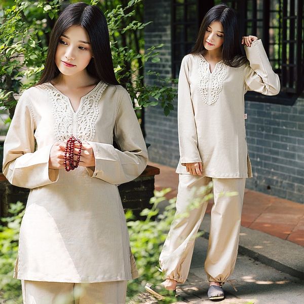 spring women meditation tai chi uniforms linen loose yoga sweatshirt+pant casual exercise kungfu martial arts set activewear
spring women meditation tai chi uniforms linen loose yoga sweatshirt+pant casual exercise kungfu martial arts set activewear