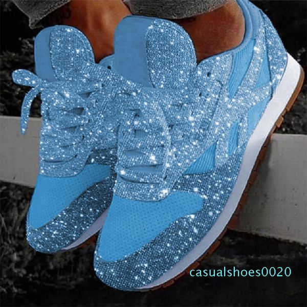 women flat women 2019 sneakers casual female mesh lace up bling platform comfort plus size vulcanized shoes 2019 autumn c20, Black
women flat women 2019 sneakers casual female mesh lace up bling platform comfort plus size vulcanized shoes 2019 autumn c20, Black