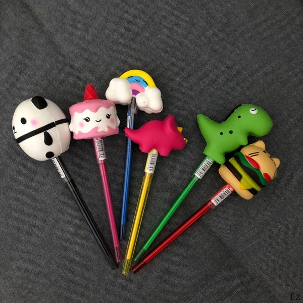50 pcs ballpoint pens cap panda dinosaur unicorn cake animal slow rising with pen stress relief toys school office supplies, Blue;orange
50 pcs ballpoint pens cap panda dinosaur unicorn cake animal slow rising with pen stress relief toys school office supplies, Blue;orange