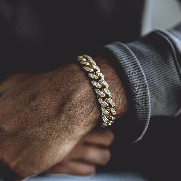 7" 8" 9" mciro pave cz hip hop bling mens chain bangle rock cubic zirconia miami cuban link chain gold color boy men bracelet, Black
7" 8" 9" mciro pave cz hip hop bling mens chain bangle rock cubic zirconia miami cuban link chain gold color boy men bracelet, Black