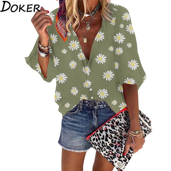 women's blouses & shirts blouse women 2021 spring summer floral print womens and v-neck long sleeve office streetwear plus size shirt, White
women's blouses & shirts blouse women 2021 spring summer floral print womens and v-neck long sleeve office streetwear plus size shirt, White