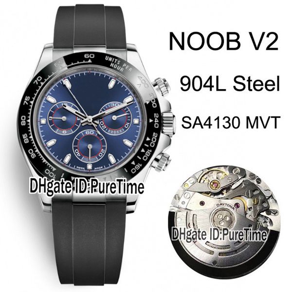 n v2 904l steel 116519 sa4130 automatic chronograph mens watch black ceramics blue dial stick markers rubber edieiton puretime r5e5, Slivery;brown
n v2 904l steel 116519 sa4130 automatic chronograph mens watch black ceramics blue dial stick markers rubber edieiton puretime r5e5, Slivery;brown