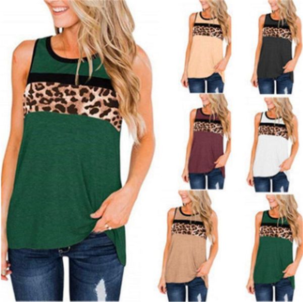 womens summer fashion vest tees round neck sleeveless leopard patchwork t-shirt women casual clothes t shirt blouse s-2xl tshirt e22607, White
womens summer fashion vest tees round neck sleeveless leopard patchwork t-shirt women casual clothes t shirt blouse s-2xl tshirt e22607, White