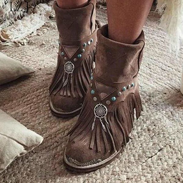 lzj women ankle boots chunky low heels ladies chaussure vintage pu leather gladiator tassels shoes woman zapatos mujer sapato, Black
lzj women ankle boots chunky low heels ladies chaussure vintage pu leather gladiator tassels shoes woman zapatos mujer sapato, Black