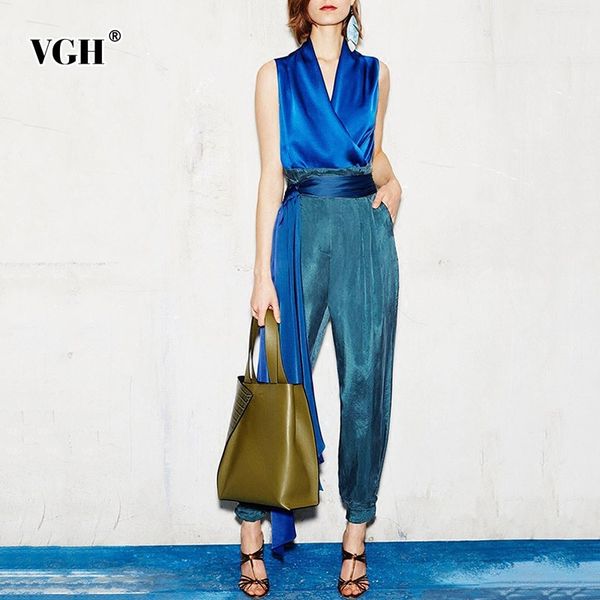 vgh spring women's suit sleeveless v neck vest with high waist lace up harem pants two-piece suit 2019 fashion new tide, White
vgh spring women's suit sleeveless v neck vest with high waist lace up harem pants two-piece suit 2019 fashion new tide, White