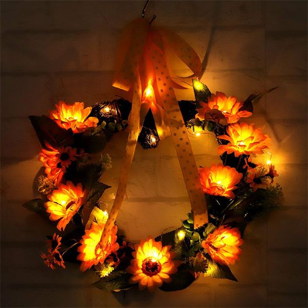 hobbylane led artificial flowers heart sunflower garlands yellow flower wreath with green leaves door wall for wedding decoration
hobbylane led artificial flowers heart sunflower garlands yellow flower wreath with green leaves door wall for wedding decoration