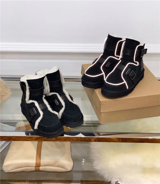 new high-end brand women's shoes thick bottom plus velvet warm cotton shoes round buckle suede short boots snow women 01, Black
new high-end brand women's shoes thick bottom plus velvet warm cotton shoes round buckle suede short boots snow women 01, Black