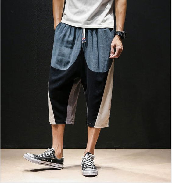 2020 new fashion mens pants summer brand loose lightweight luxury patchwork mens pants m-4xl, Black
2020 new fashion mens pants summer brand loose lightweight luxury patchwork mens pants m-4xl, Black