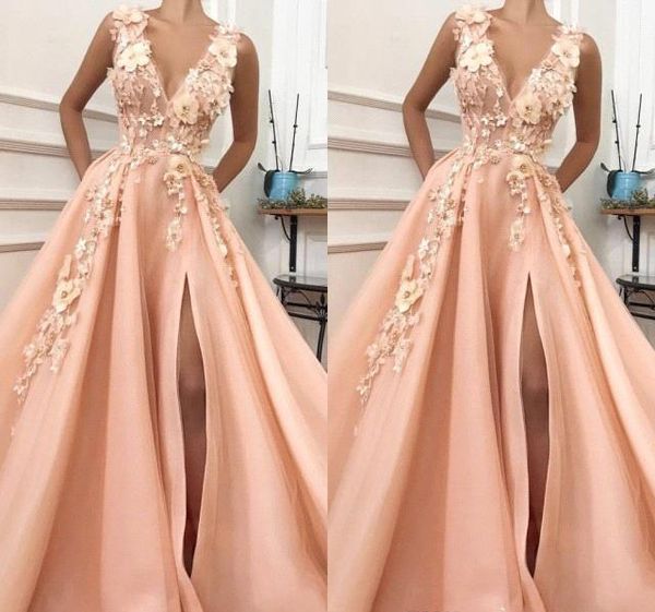a line long evening dresses 2019 pink flora split celebrity holiday women wear formal party prom gowns custom made plus size, Black;red
a line long evening dresses 2019 pink flora split celebrity holiday women wear formal party prom gowns custom made plus size, Black;red
