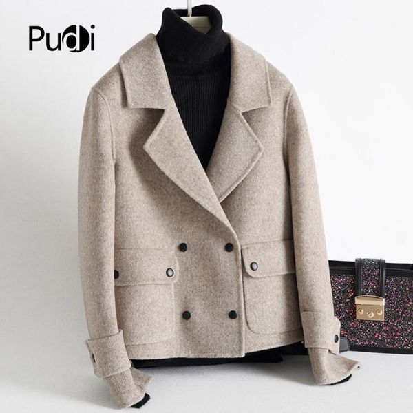 women's fur & faux pudi ro18086 2021 women fall winter wool suit solid lapel jacket with pocket lady long style leisure coat, Black
women's fur & faux pudi ro18086 2021 women fall winter wool suit solid lapel jacket with pocket lady long style leisure coat, Black