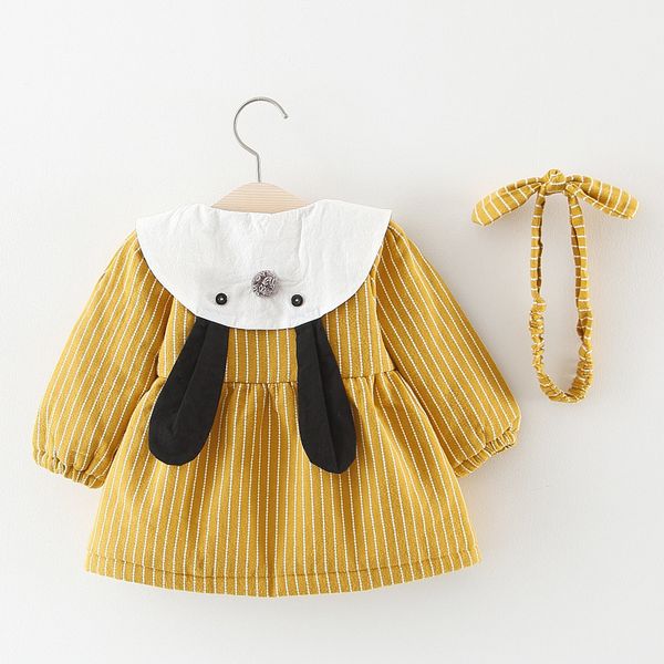 dress baby girl dress autumn winter style ear long sleeves+ headband cotton princess dress baby dresses girl y190516, Red;yellow
dress baby girl dress autumn winter style ear long sleeves+ headband cotton princess dress baby dresses girl y190516, Red;yellow