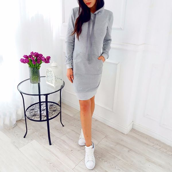women autumn dress pockets casual long sleeve bodycon pencil drawstring hoodie slim fit pullover long hoodie sweatshirt #258897, Black
women autumn dress pockets casual long sleeve bodycon pencil drawstring hoodie slim fit pullover long hoodie sweatshirt #258897, Black