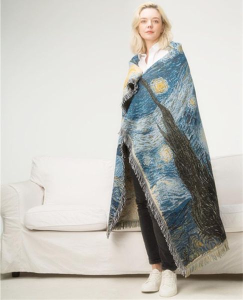 cotton van gogh starry night tapestry, decorative blanket sofa blanket, knitted thick carpet blankets home decor hanging blanket
cotton van gogh starry night tapestry, decorative blanket sofa blanket, knitted thick carpet blankets home decor hanging blanket