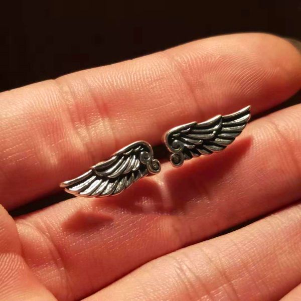 Punk Style Wings Stud Earrings David Star Earrings 925 Sterling Silver Handmade Jewelry Luxury Designer
Punk Style Wings Stud Earrings David Star Earrings 925 Sterling Silver Handmade Jewelry Luxury Designer